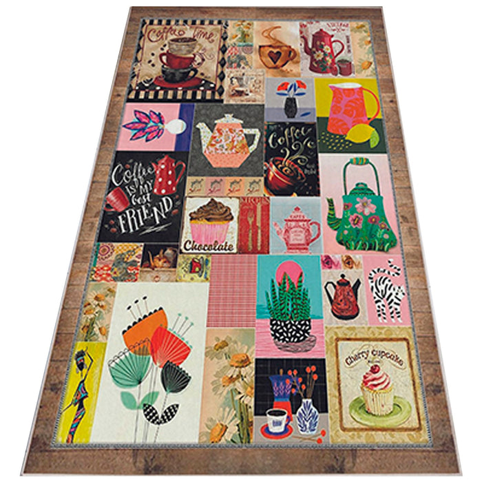 Alfombra poliéster estampada Noticeboard 100x150cm
