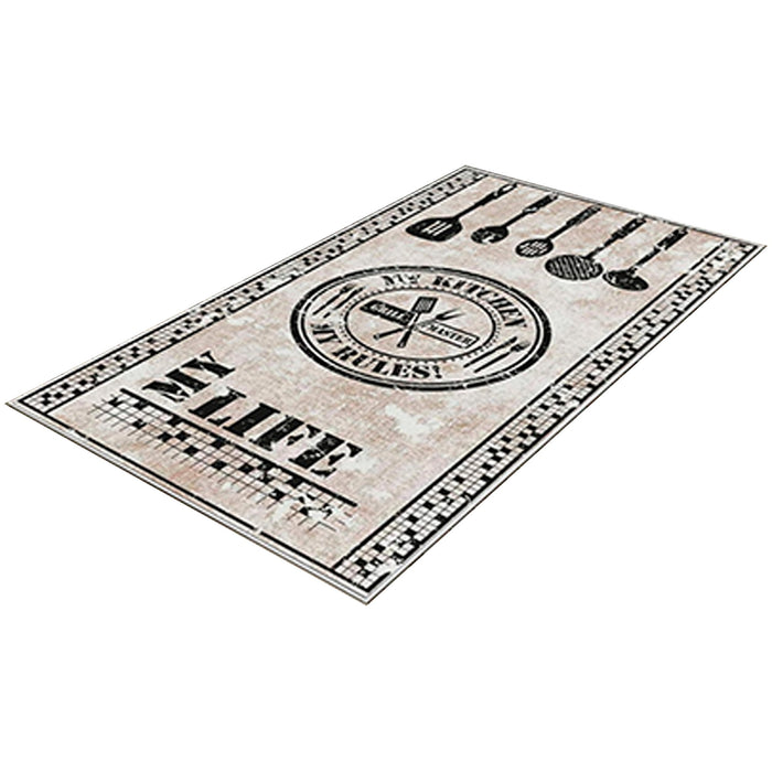 Alfombra poliéster estampada 60x100 cm modelo MyRules multicolor