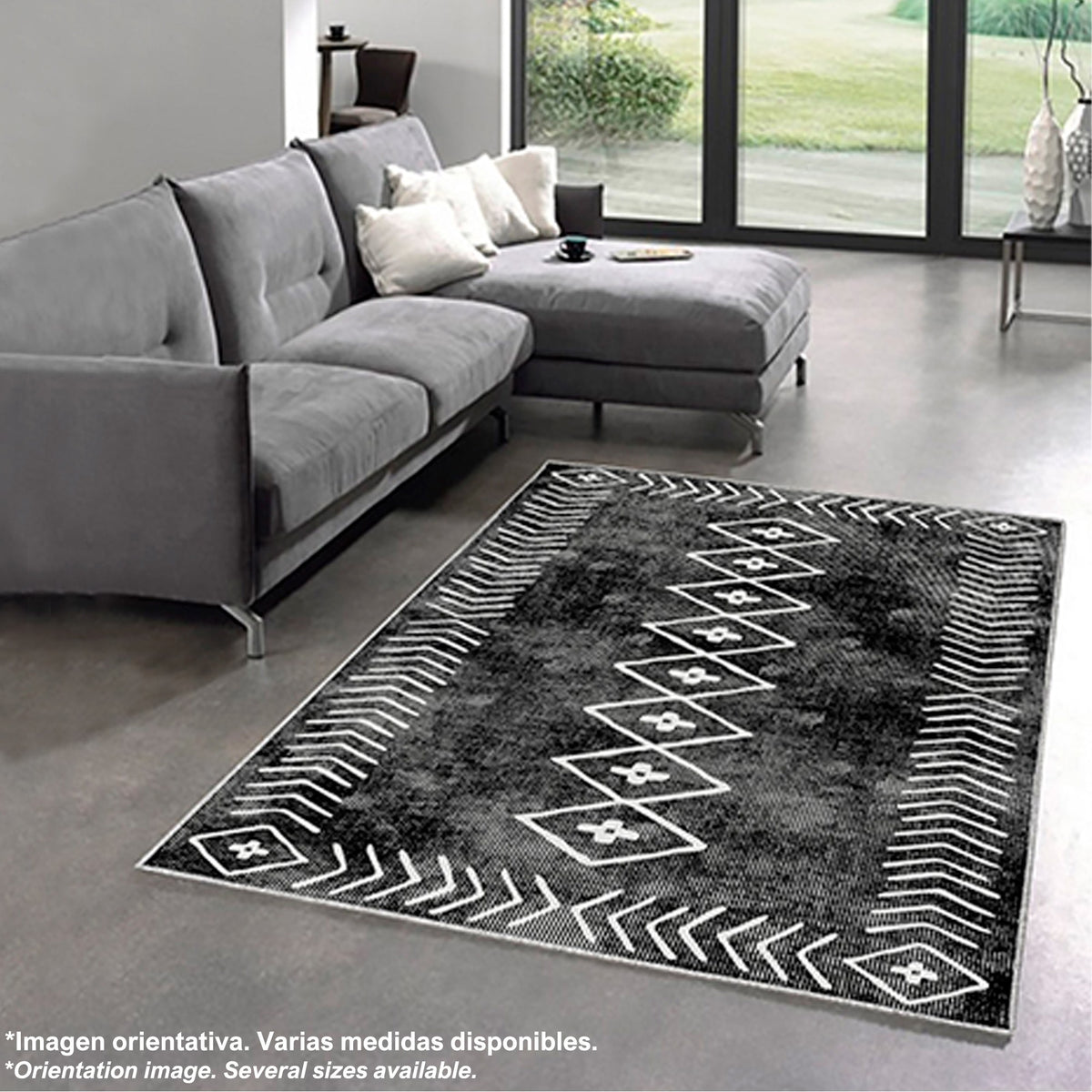 Alfombra poliéster estampada TribalOne 80x120cm (7)