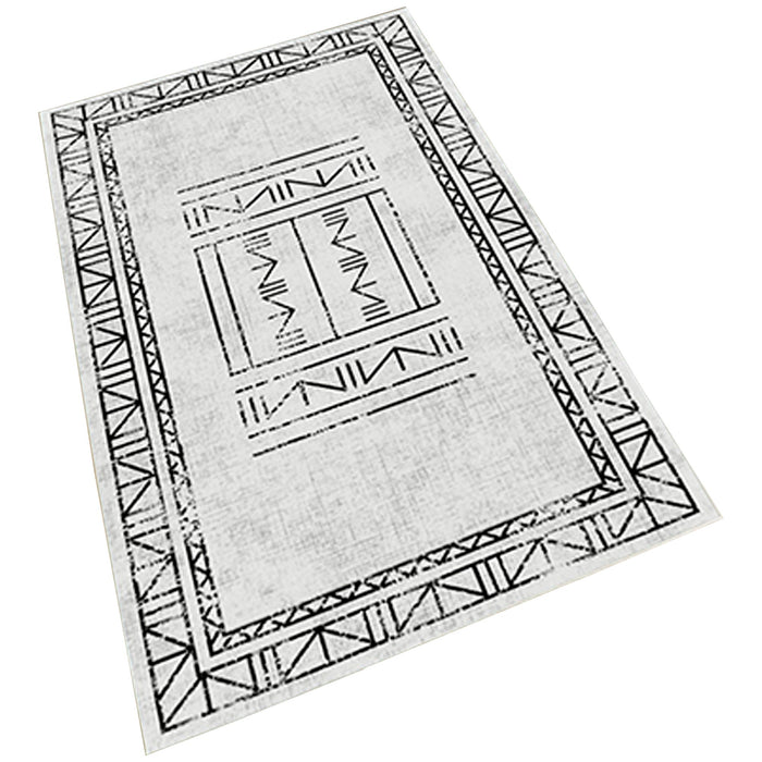 Alfombra poliéster estampada 80x120 cm modelo Nine gris
