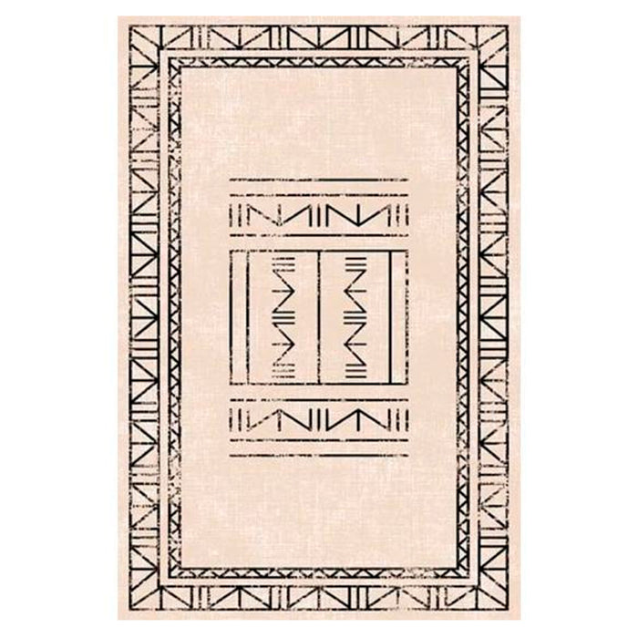 Alfombra poliéster estampada 60x100 cm modelo Nine crema