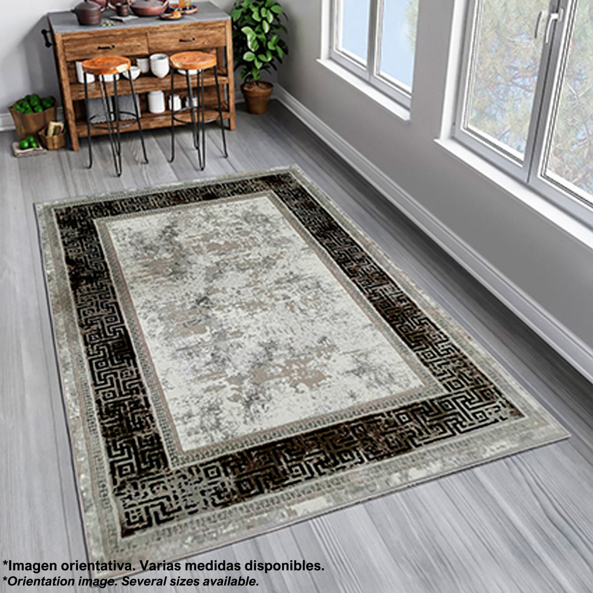 Alfombra poliéster estampada GreekFrame 60x100cm (7)