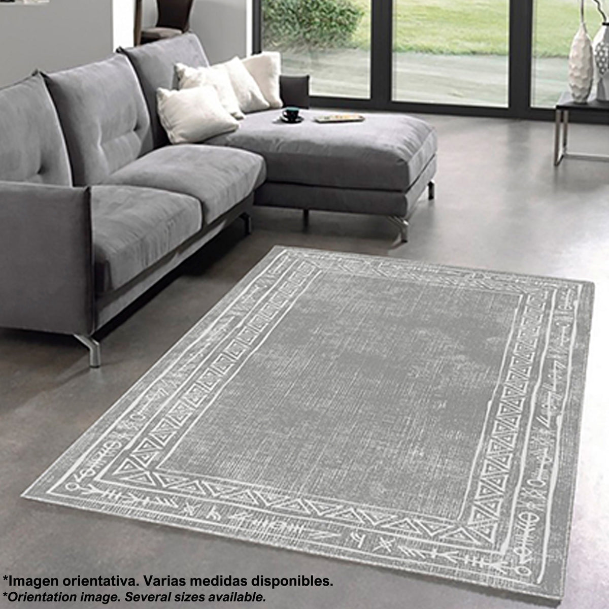 Alfombra poliéster estampada 60x100 cm modelo Arrow multicolor (6)