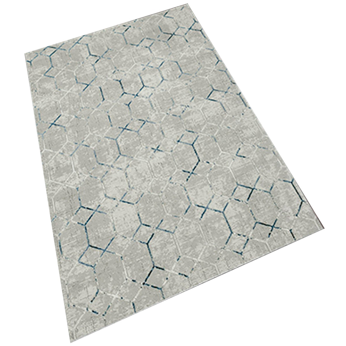 Alfombra poliéster estampada 60x100 cm modelo Hexagon multicolor