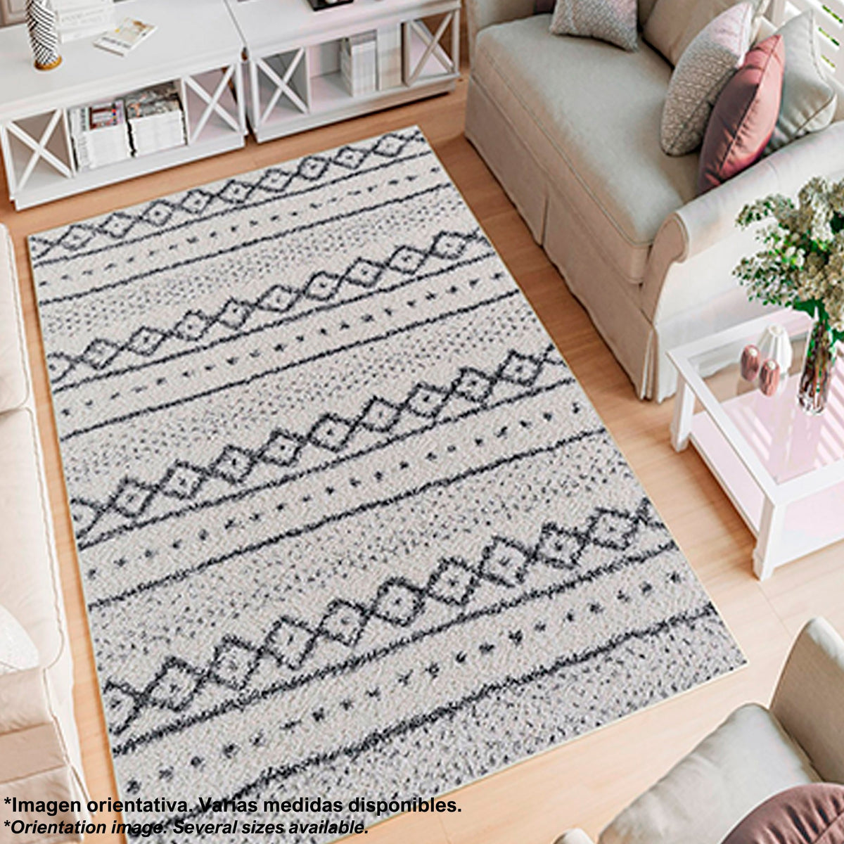 Alfombra poliéster estampada 60x100 cm modelo Native multicolor (6)