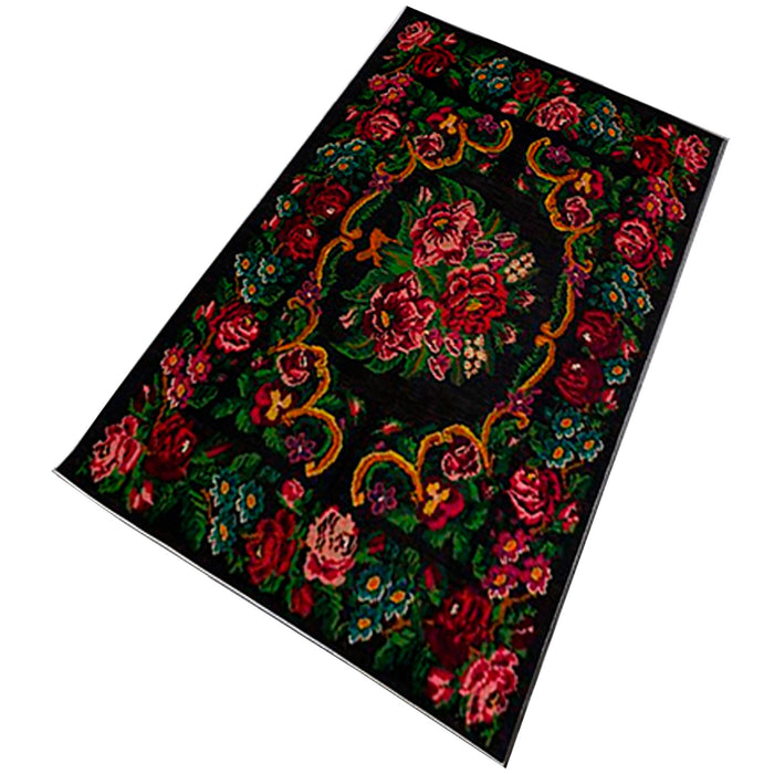 Alfombra poliéster estampada 80x120 cm modelo Flowers multicolor