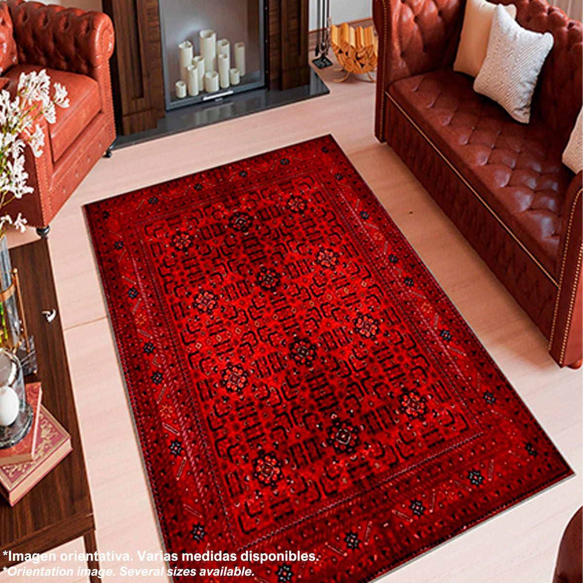 Alfombra poliéster estampada 80x120 cm modelo TheRoom multicolor (6)