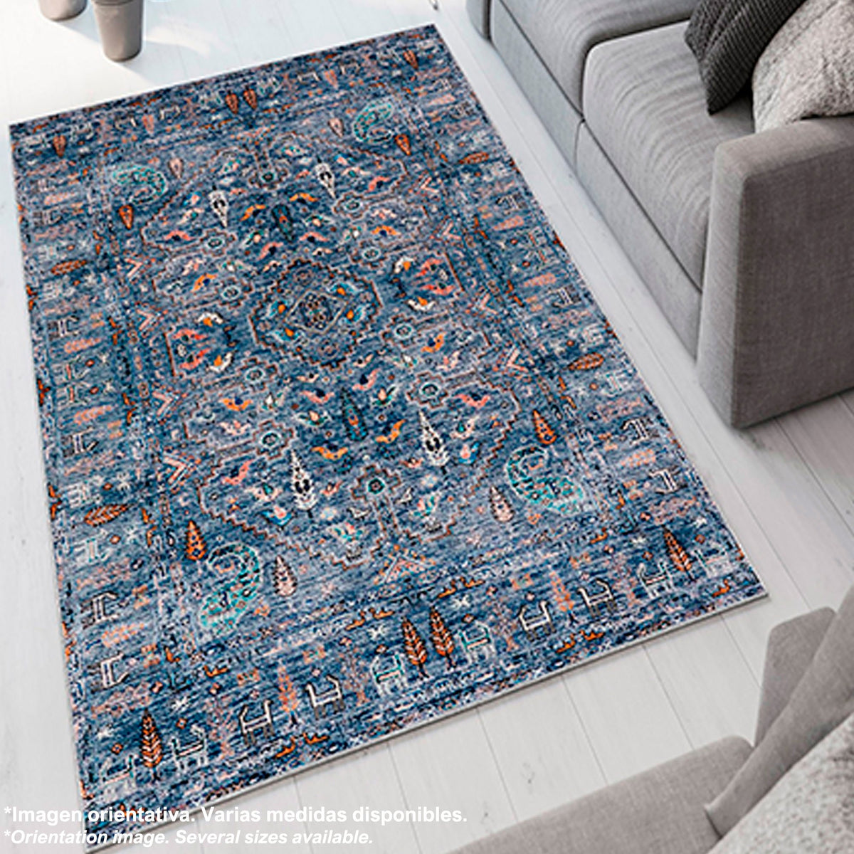 Alfombra poliéster estampada 60x100 cm modelo WH1007 multicolor (6)