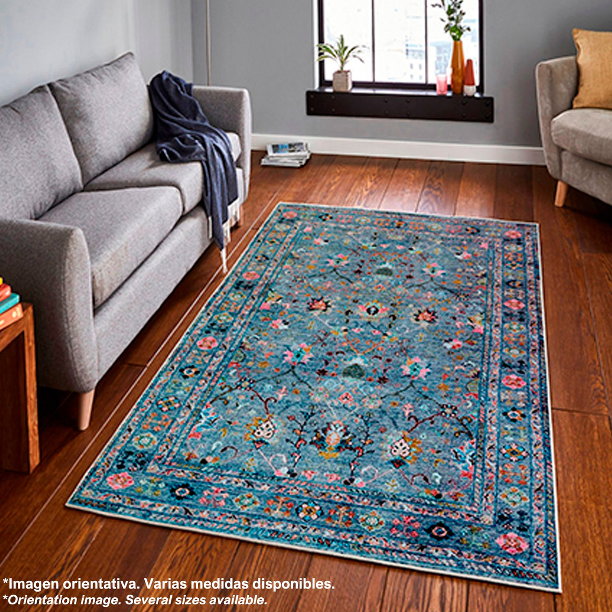 Alfombra poliéster estampada 60x100 cm modelo WH1012 multicolor (6)