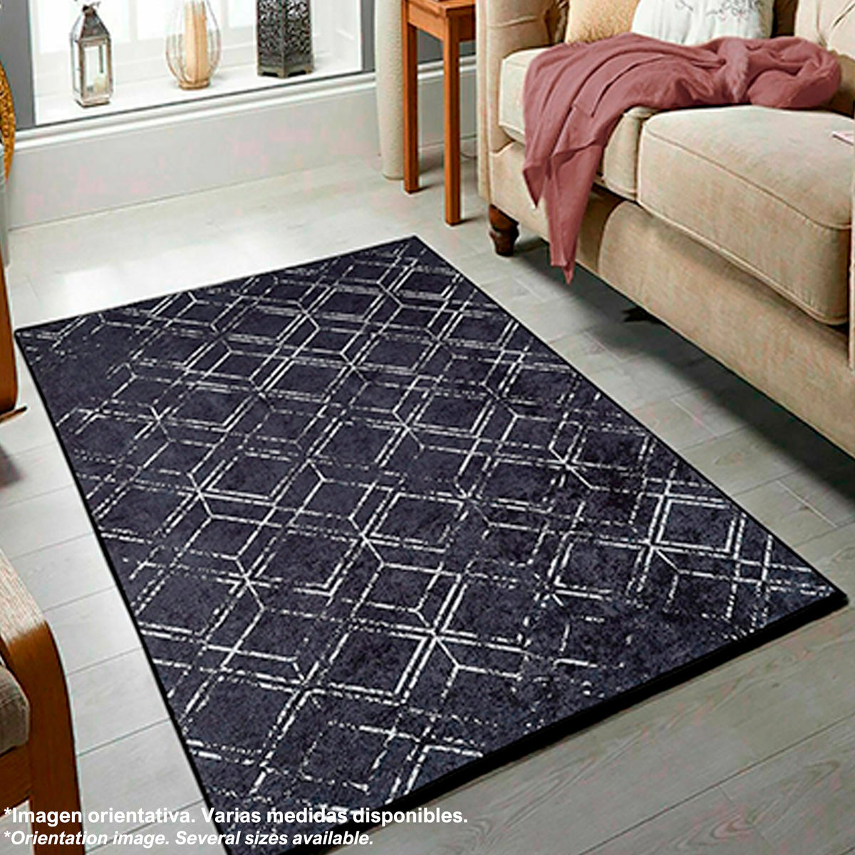 Alfombra poliéster estampada 80x120 cm modelo WH1021 multicolor (7)