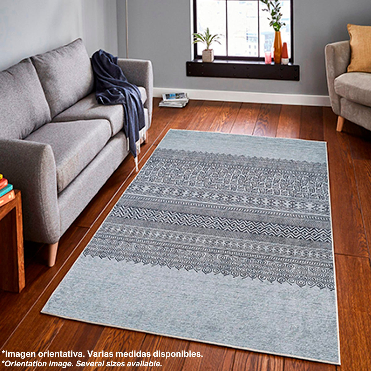 Alfombra poliéster estampada 100x200 cm modelo WH1024 multicolor (6)