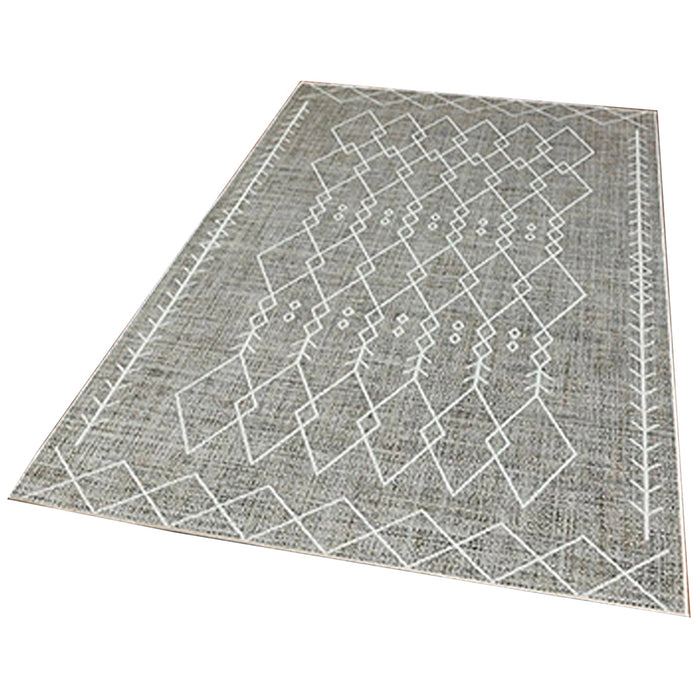 Alfombra poliéster estampada 80x150 cm modelo TheWedding gris