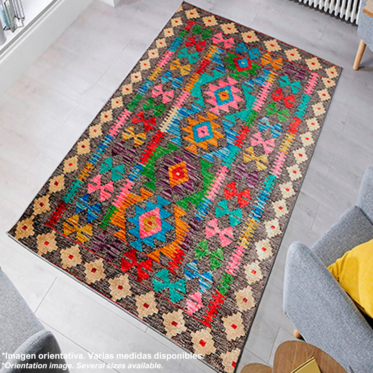 Alfombra poliéster estampada DiamondRim 60x100cm (6)
