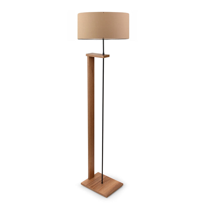 Lámpara de pie 150 cm marrón claro casquillo E27 Max 60 W