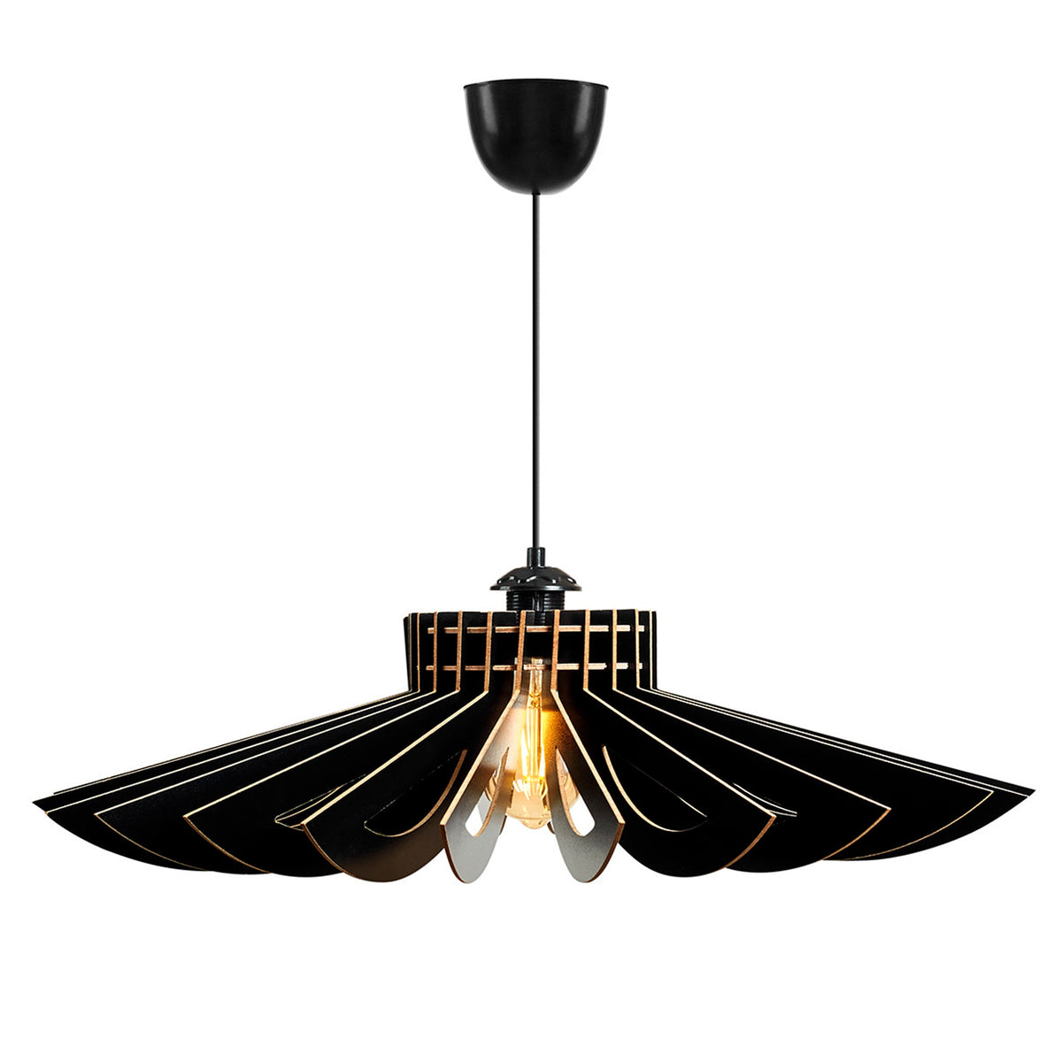 Lámpara de techo 50 cm negro casquillo E27 max 60W