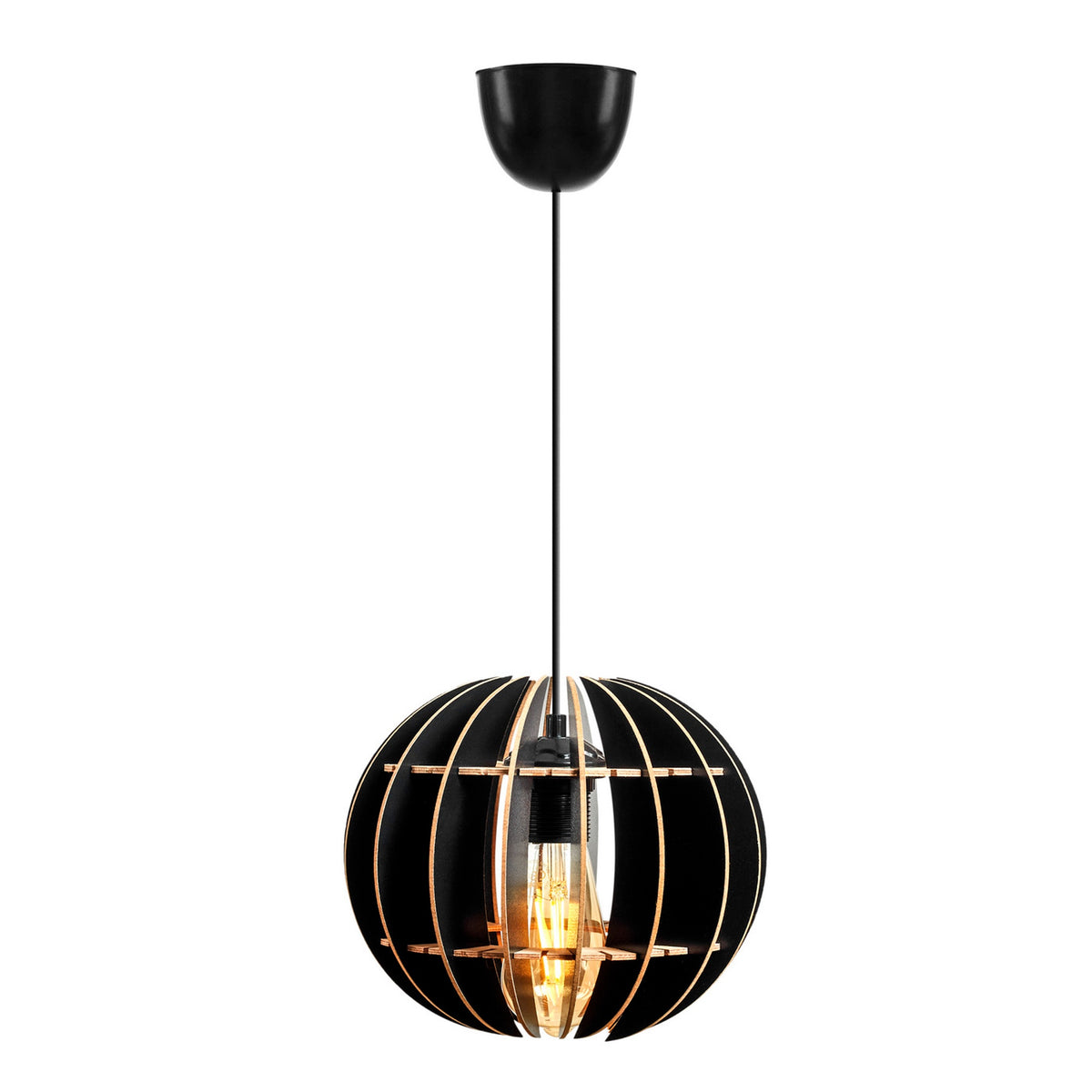 Lámpara de techo 60 cm negro casquillo E27 max 60W