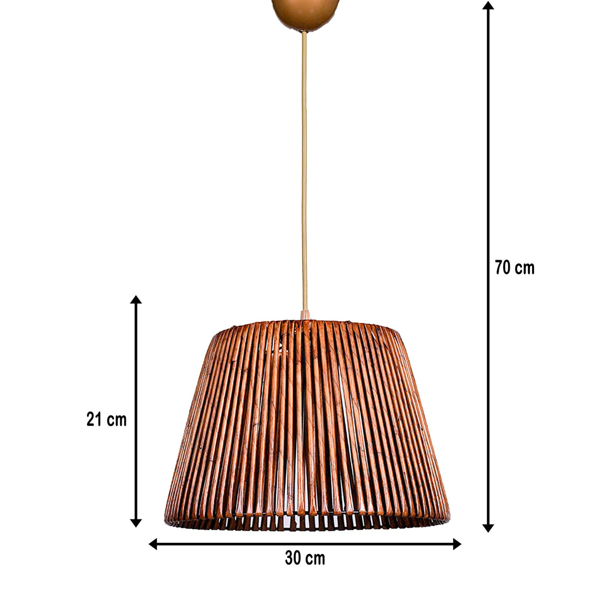 Lámpara de techo 70 cm envejecido E27 Max 60W (3)