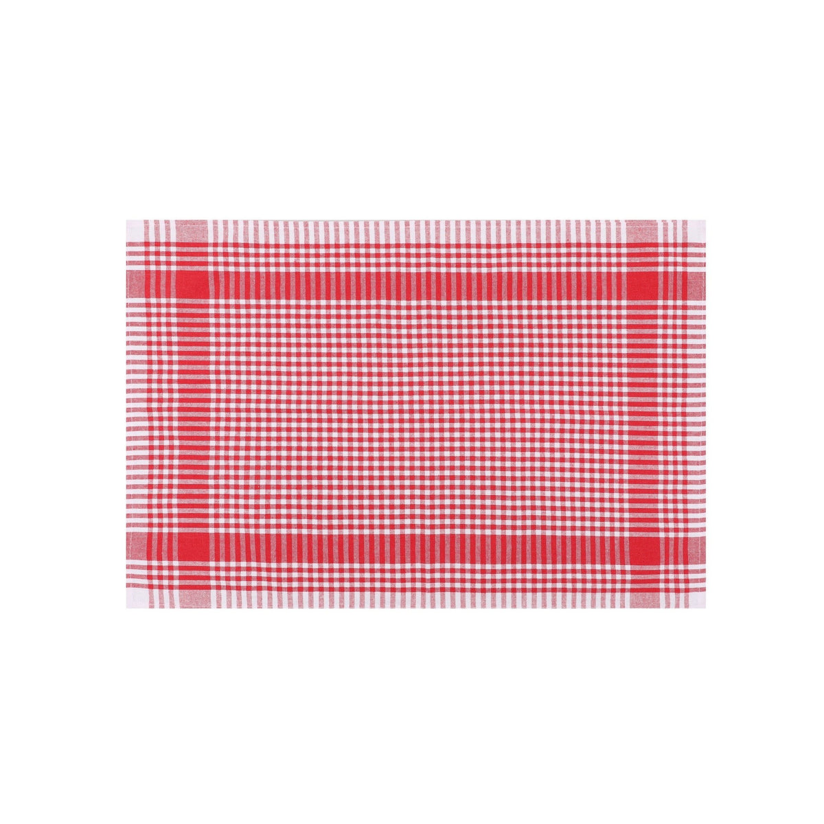 Set paños de cocina 10 pzs rojo claro y blanco (3)