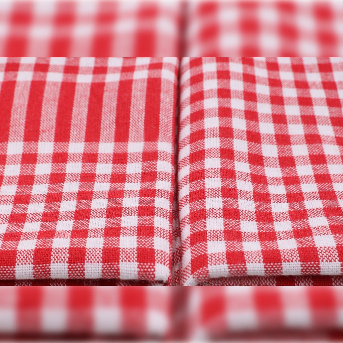 Set paños de cocina 10 pzs rojo claro y blanco (4)