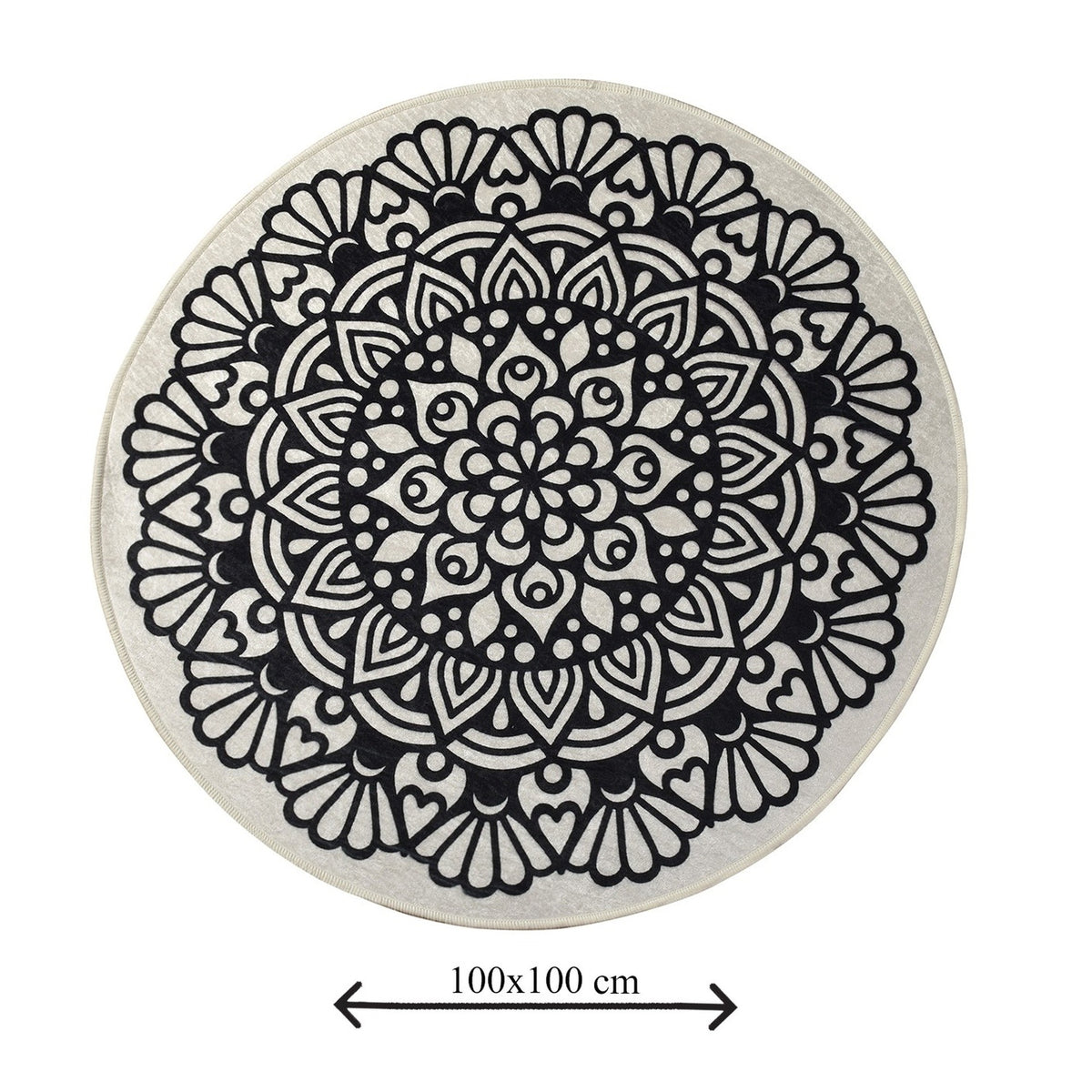 Alfombra de baño blanca y negra (2)