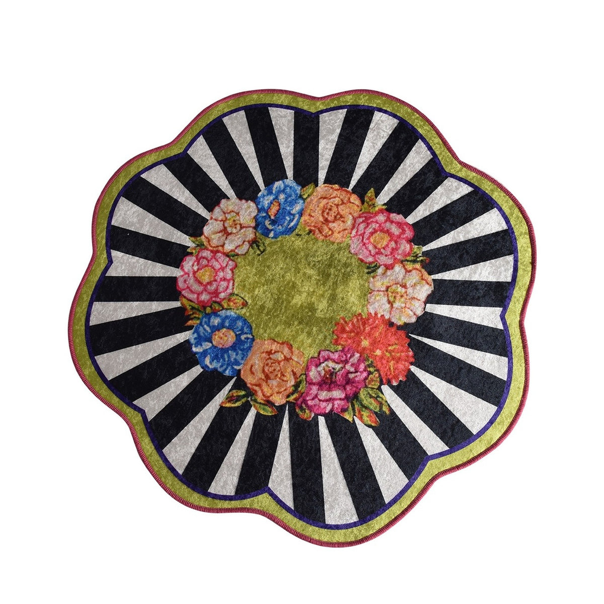 Alfombra de baño forma de flor