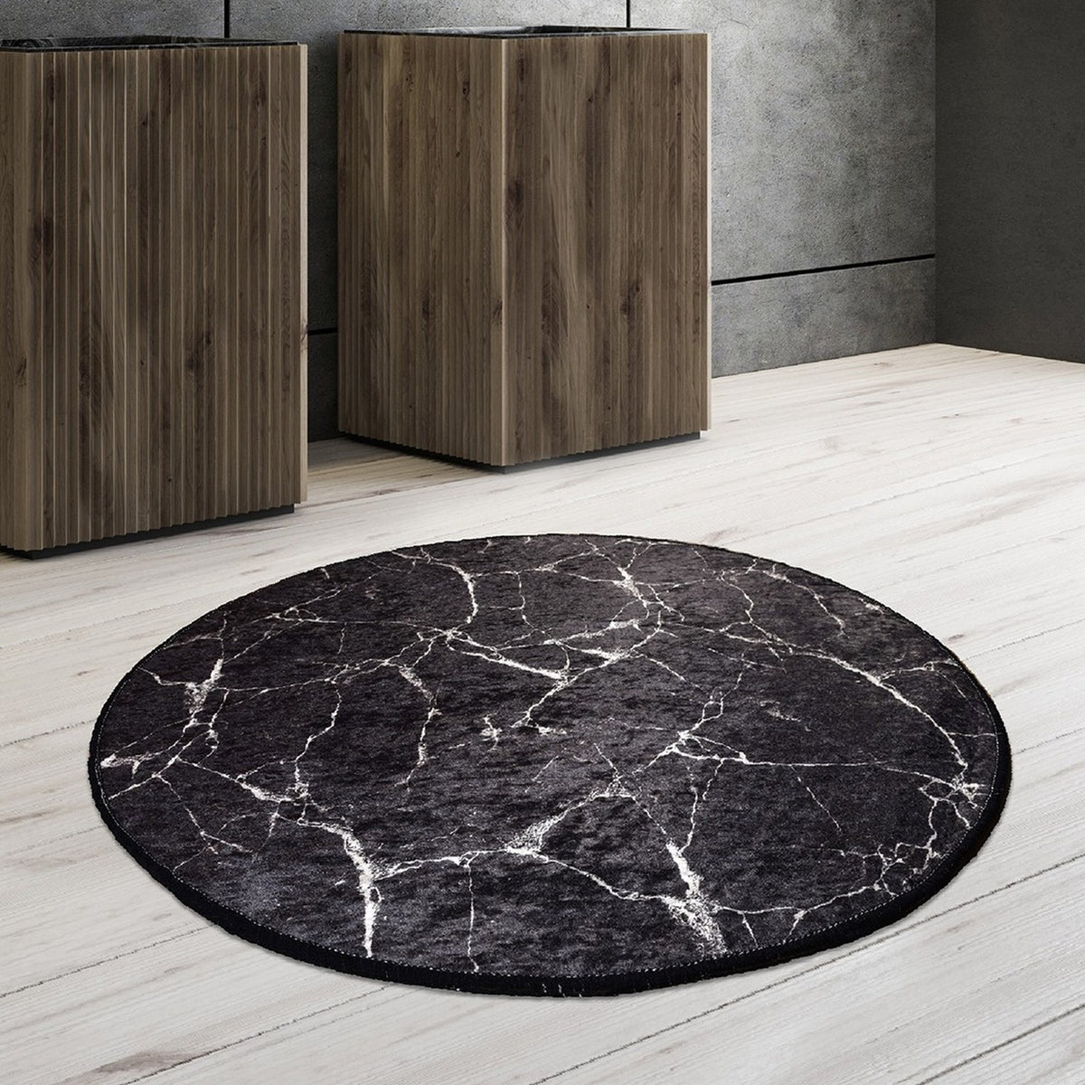 Alfombra de baño negra (3)