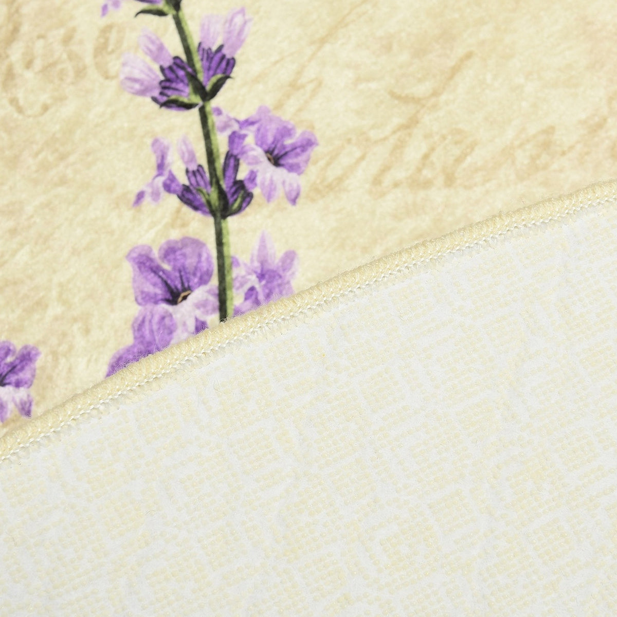 Alfombra de baño con diseño lavanda (4)