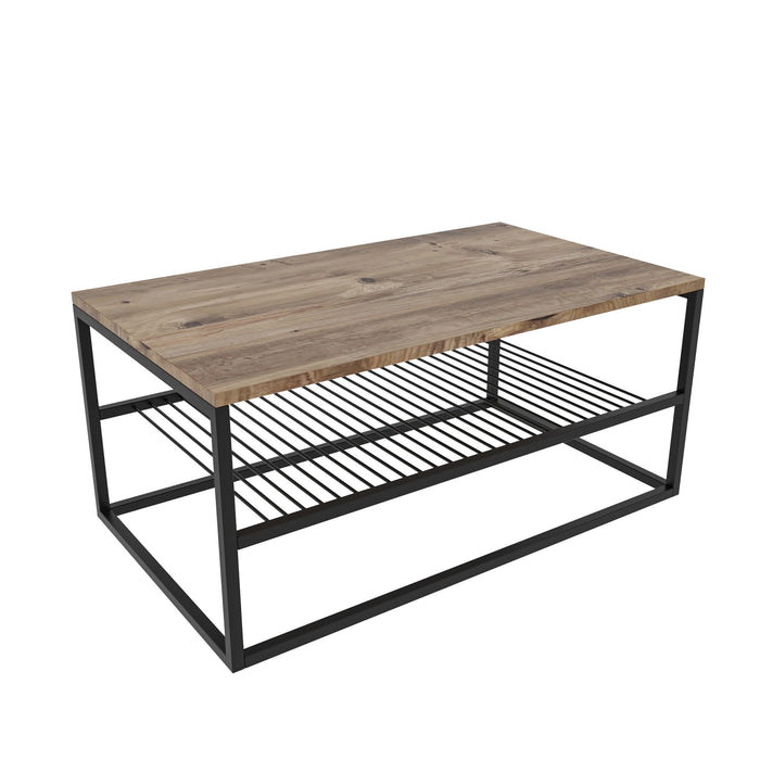 Mesa de centro patas metal 95x43x55 cm