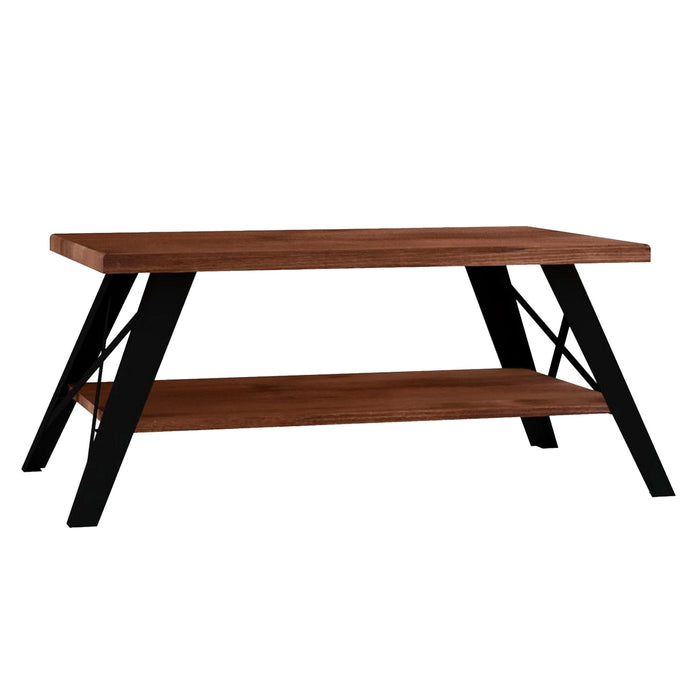 Mesa de centro multifuncional 2 niveles 98x43x50cm