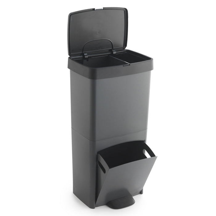 Cubo de basura 70L vertical 2 compartimentos 76cm
