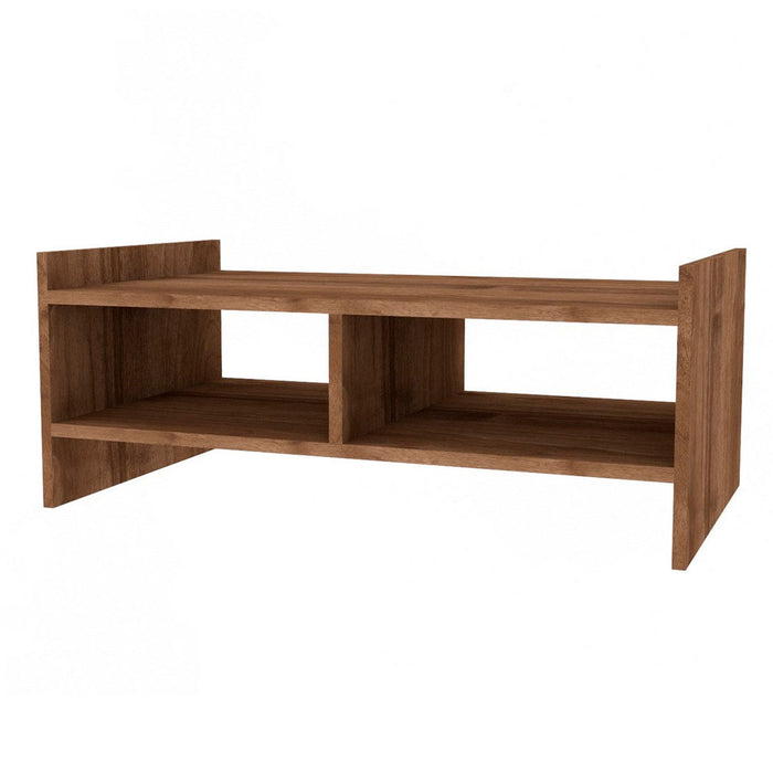 Mesa de centro madera nogal 90x50x35 cm