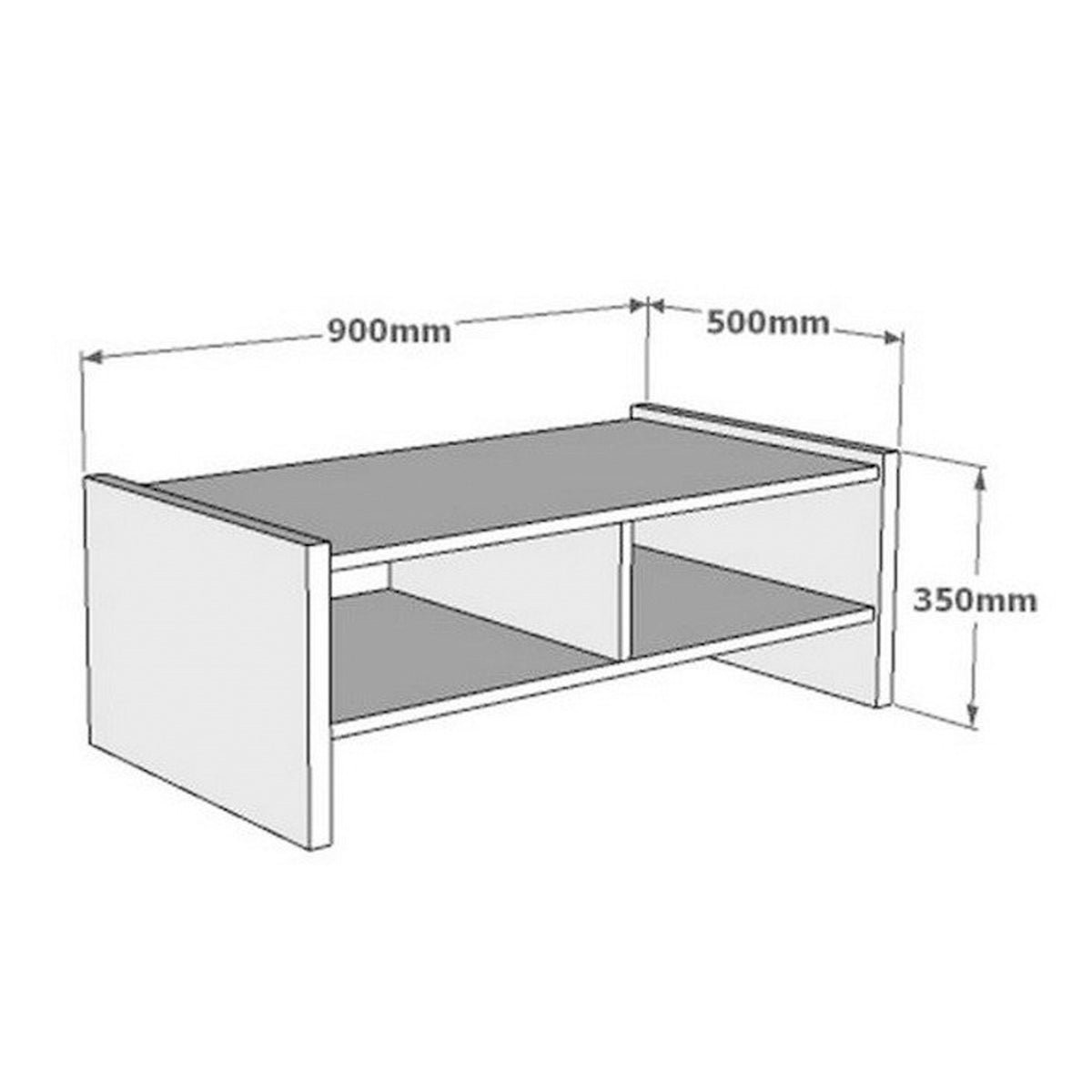 Mesa de centro madera nogal 90x50x35 cm (2)