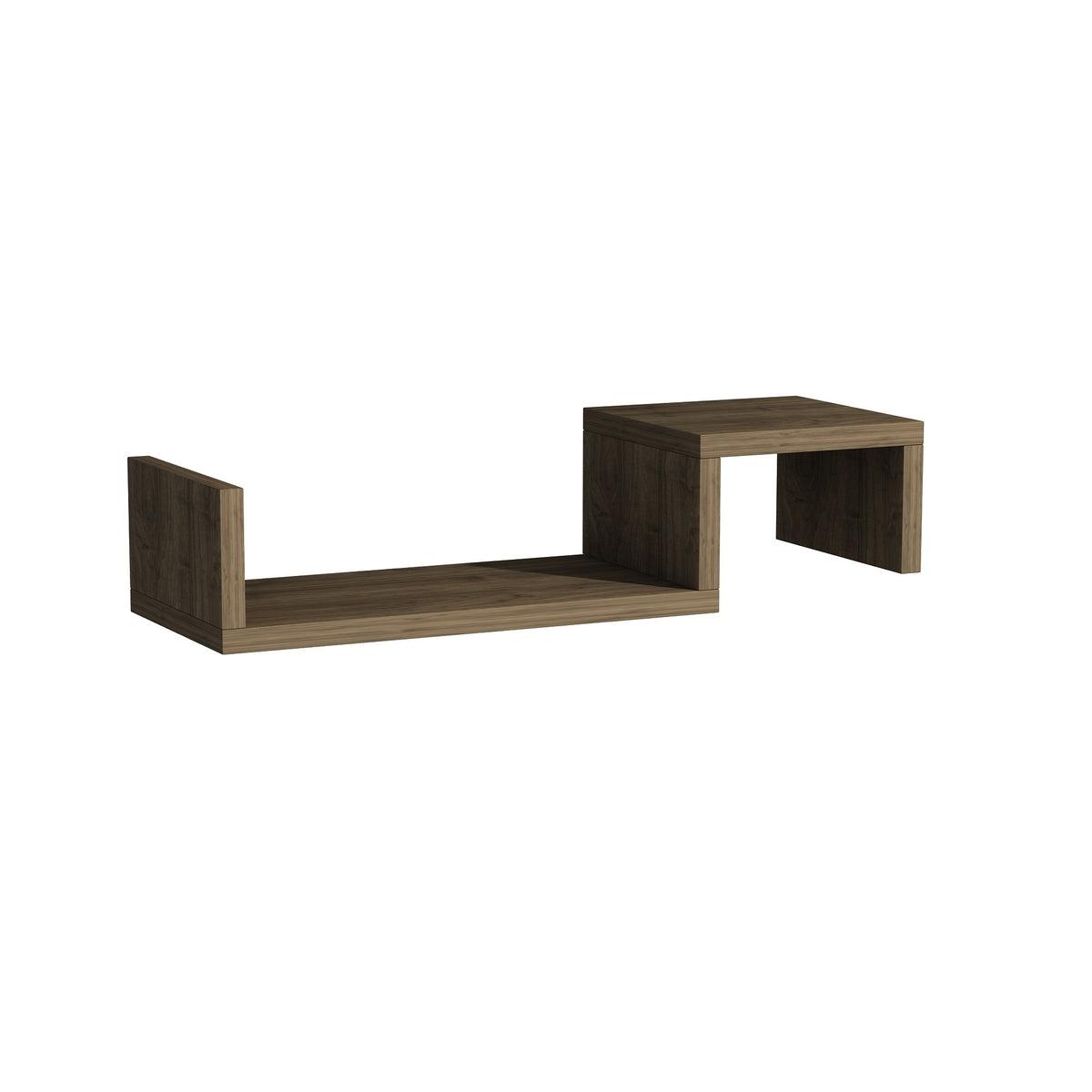 Estantería de pared nogal 12x56x19 cm (3)