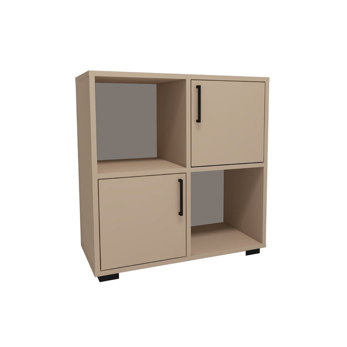 Librería melamina beige 75x72x35 cm