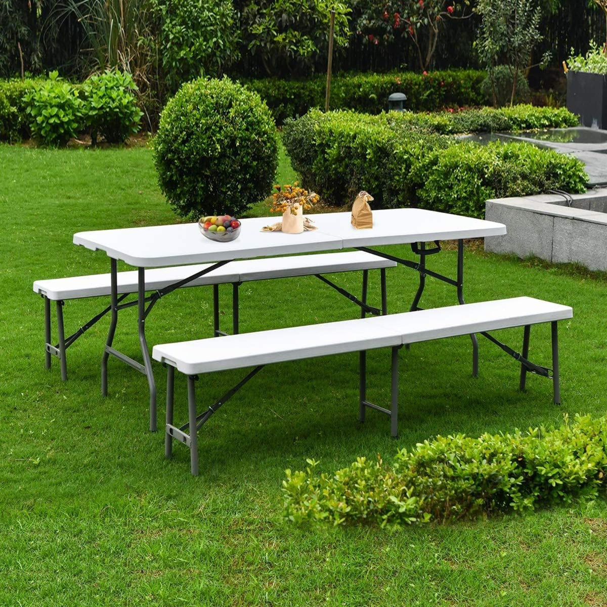 Banco jardín polietileno y metal forma maletín 183 cm (3)