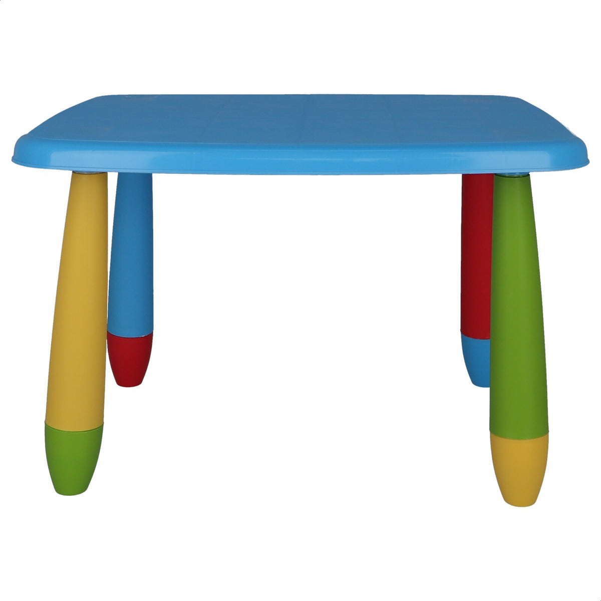 Mesita infantil rectangular plástico azul 73x58x48 cm (4)