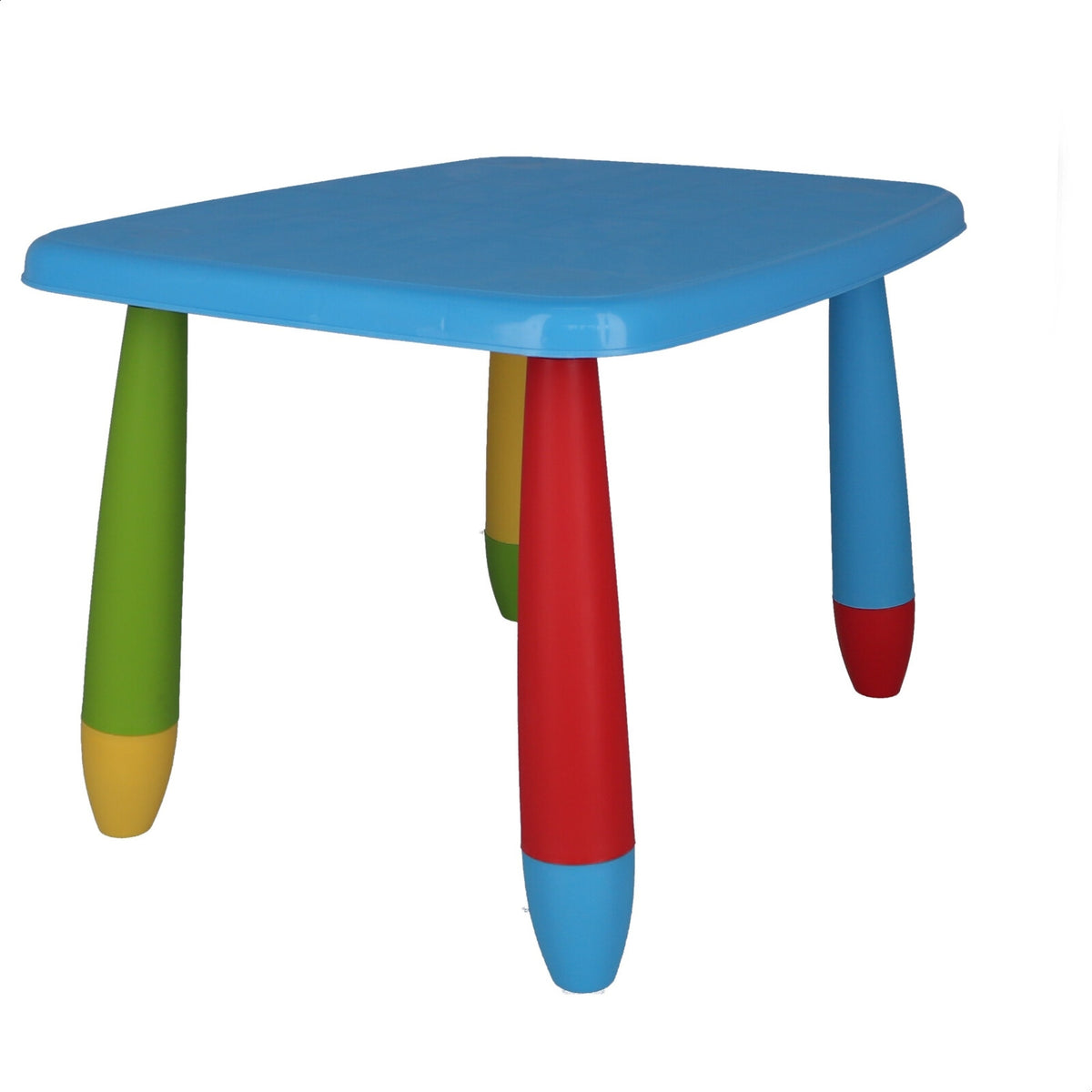 Mesita infantil rectangular plástico azul 73x58x48 cm (6)