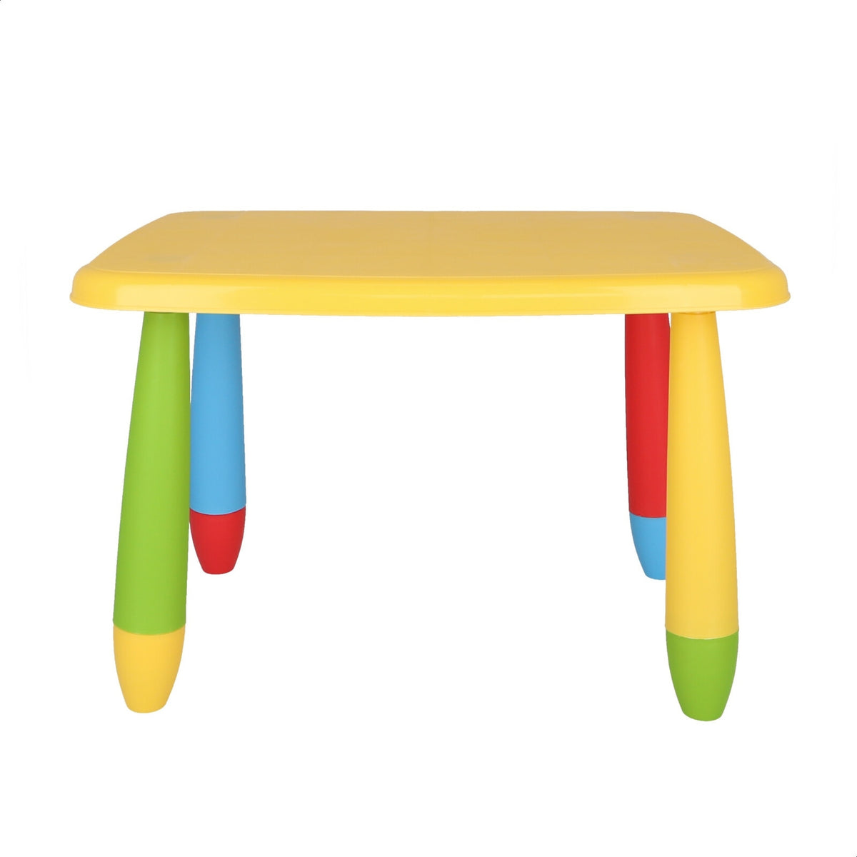 Mesita infantil rectangular plástico amarillo 73x58x48 cm (6)