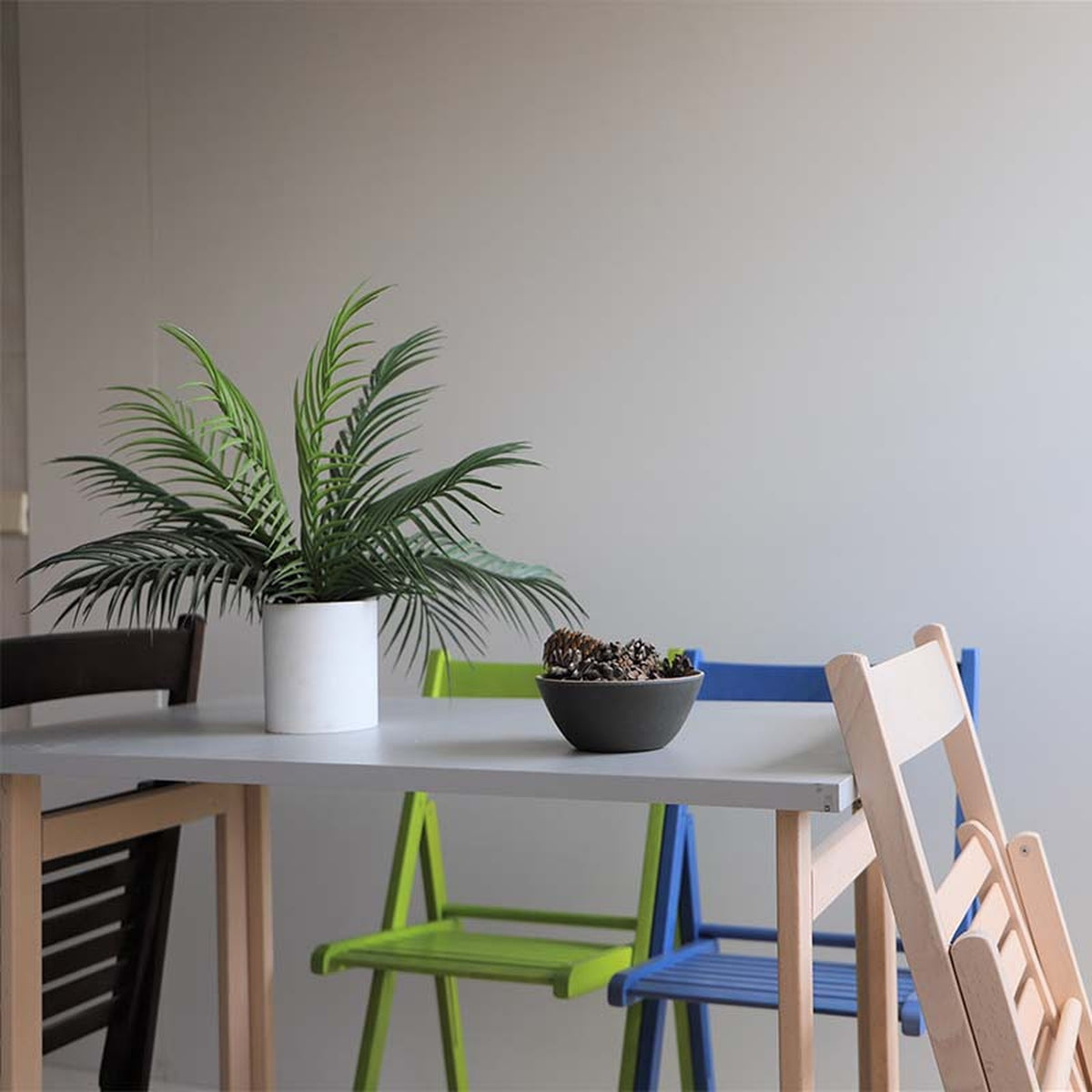 Mesa plegable blanca madera sin barniz 100x60x75 cm (7)