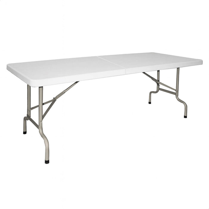 Mesa maleta plegable estructura metálica 180x75x74 cm