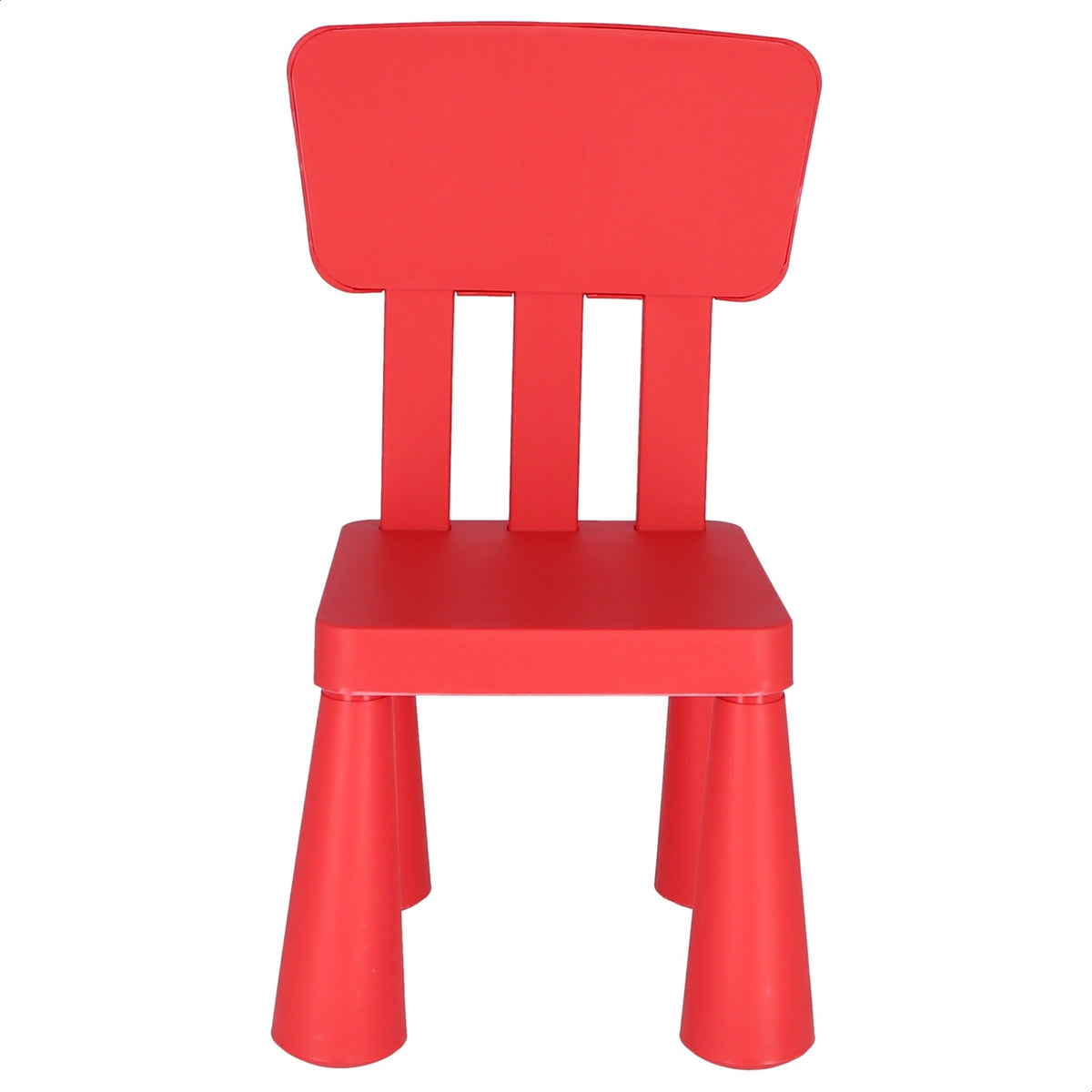 Silla infantil plástico roja 38x35x67 cm (4)