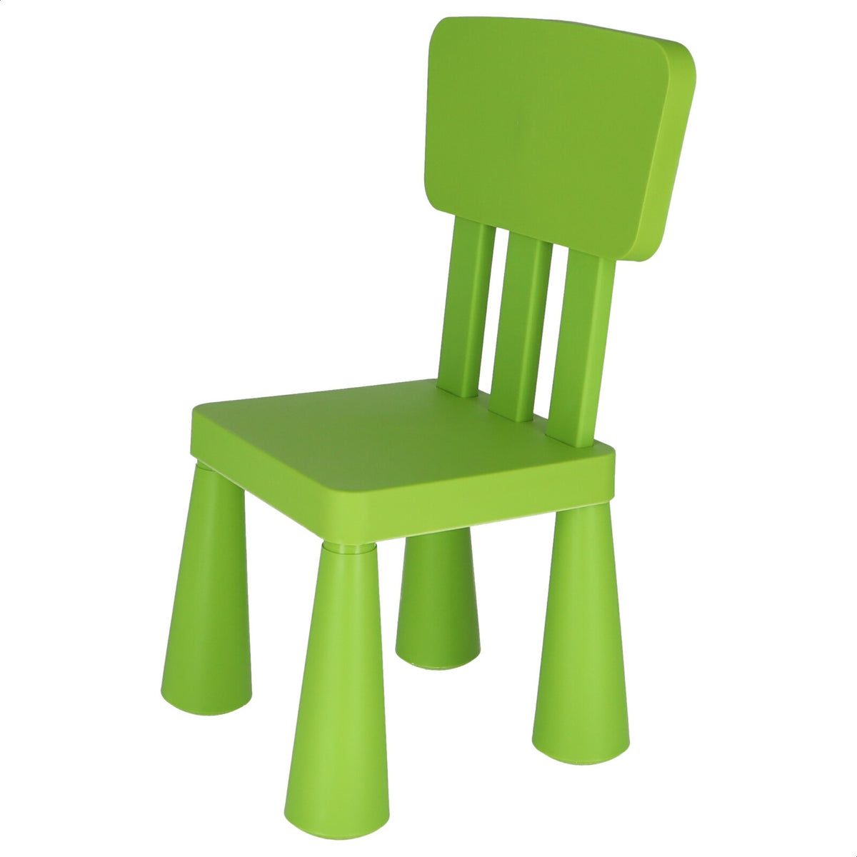 Silla infantil plástico verde 38x35x67 cm