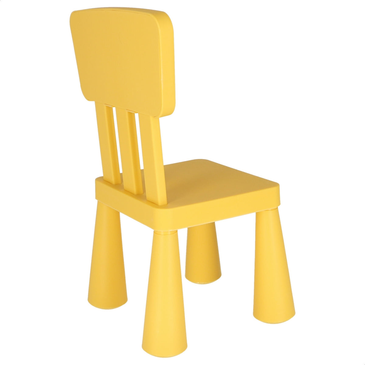 Silla infantil plástico amarilla 38x35x67 cm (6)