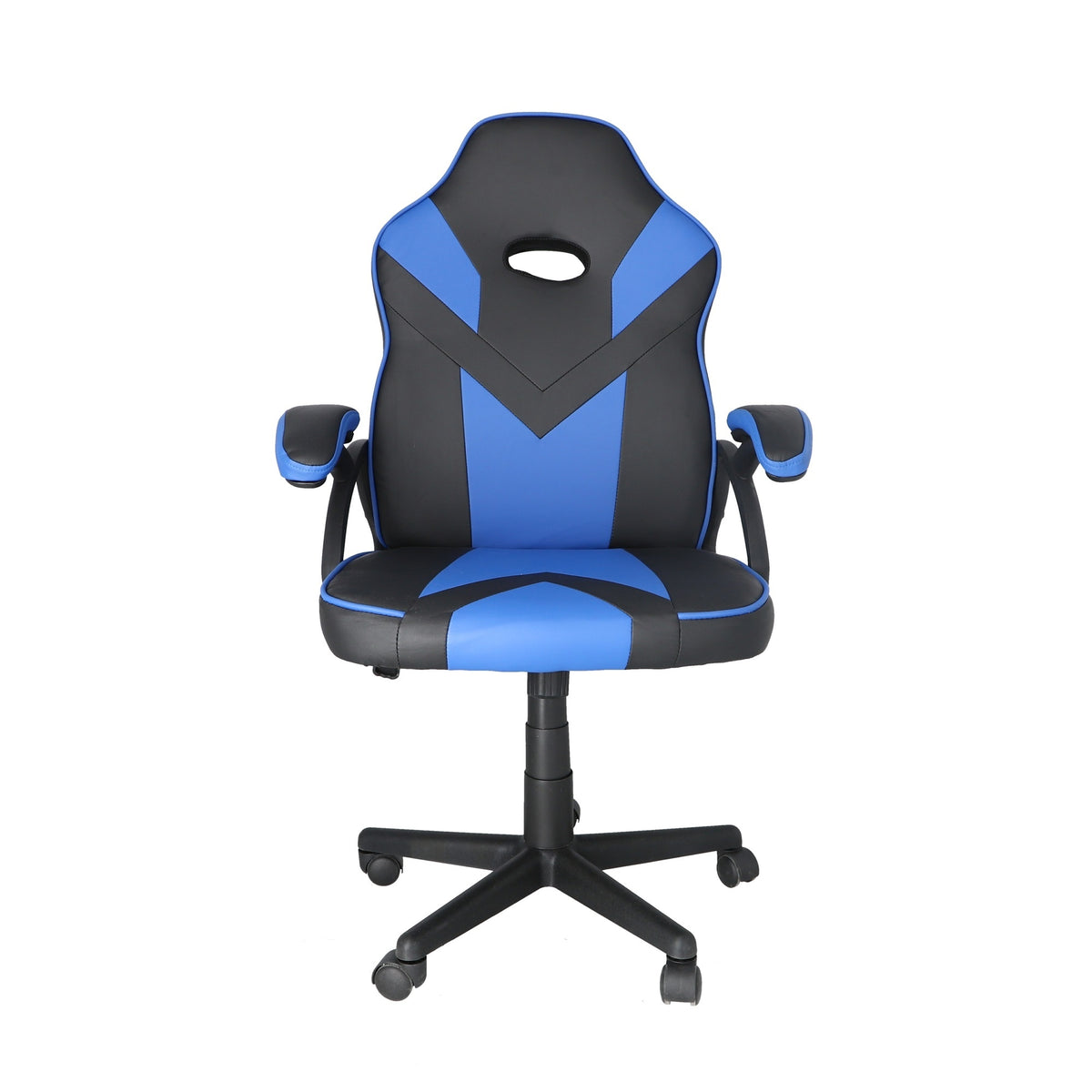 Silla gaming ergonómica azul con reposabrazos regulable en altura (3)