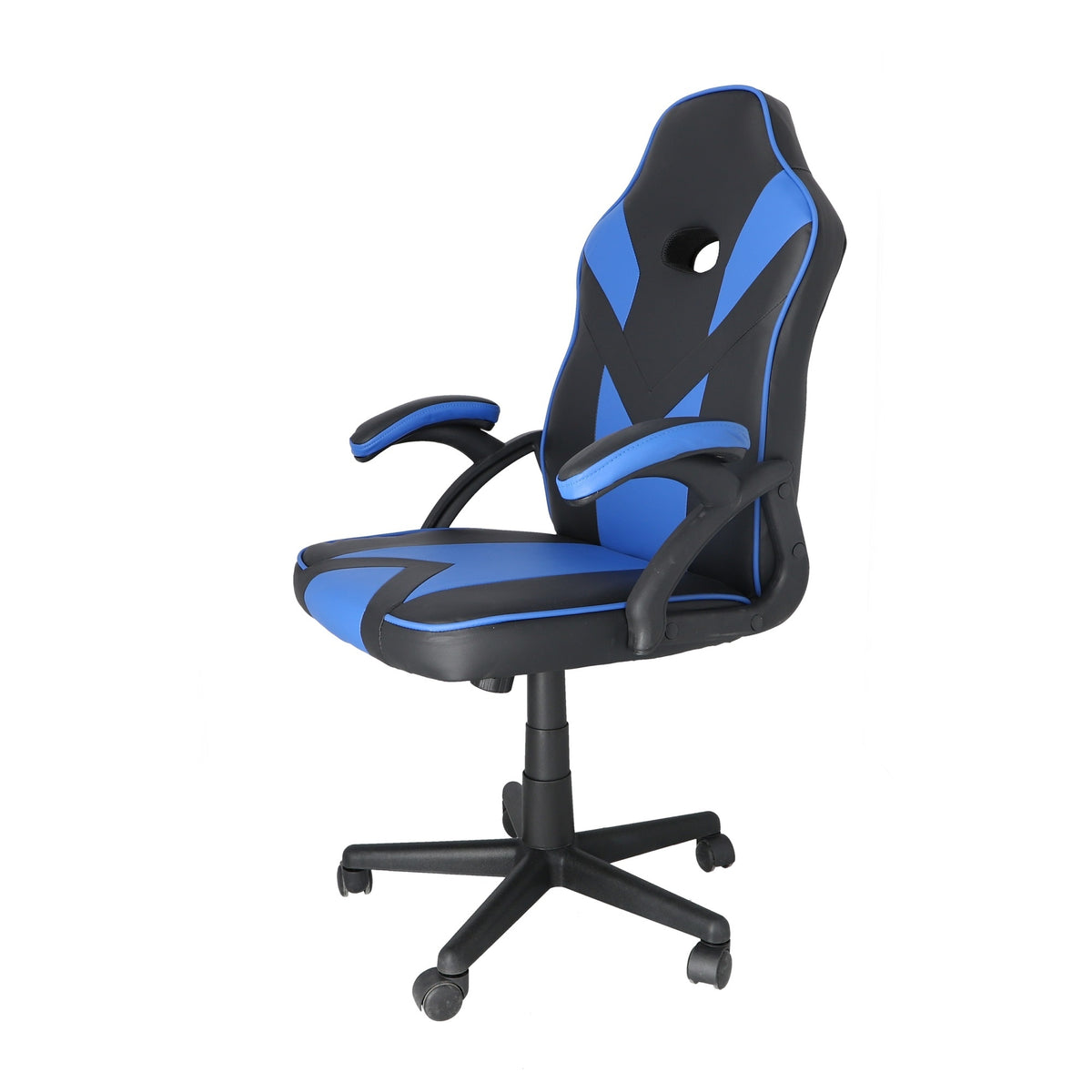 Silla gaming ergonómica azul con reposabrazos regulable en altura (4)