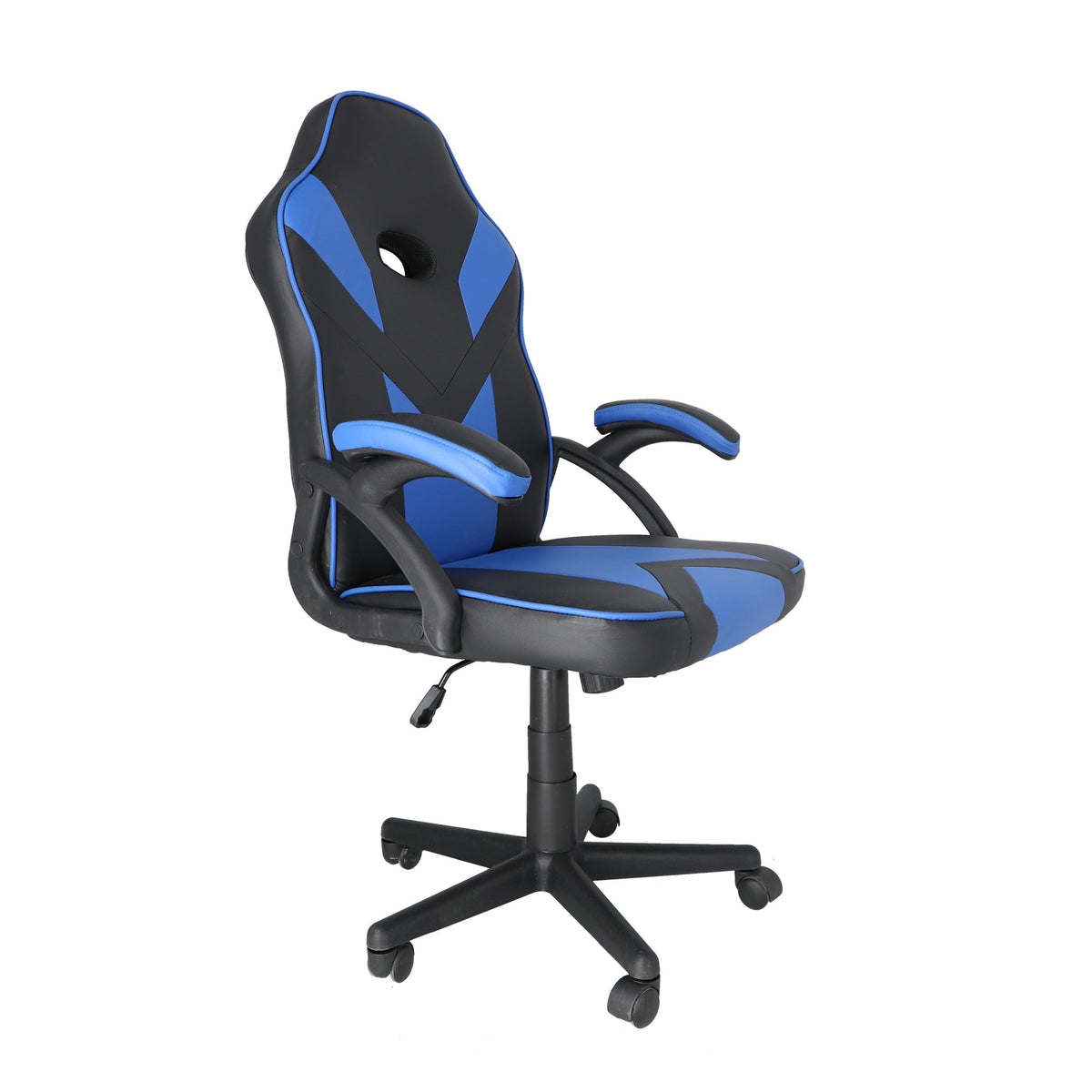 Silla gaming ergonómica azul con reposabrazos regulable en altura (7)