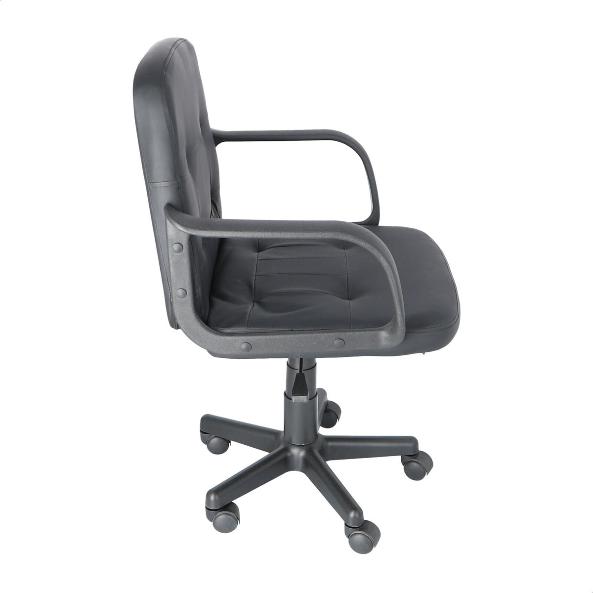 Sillón de oficina acolchado negro 58x58x80 cm (3)