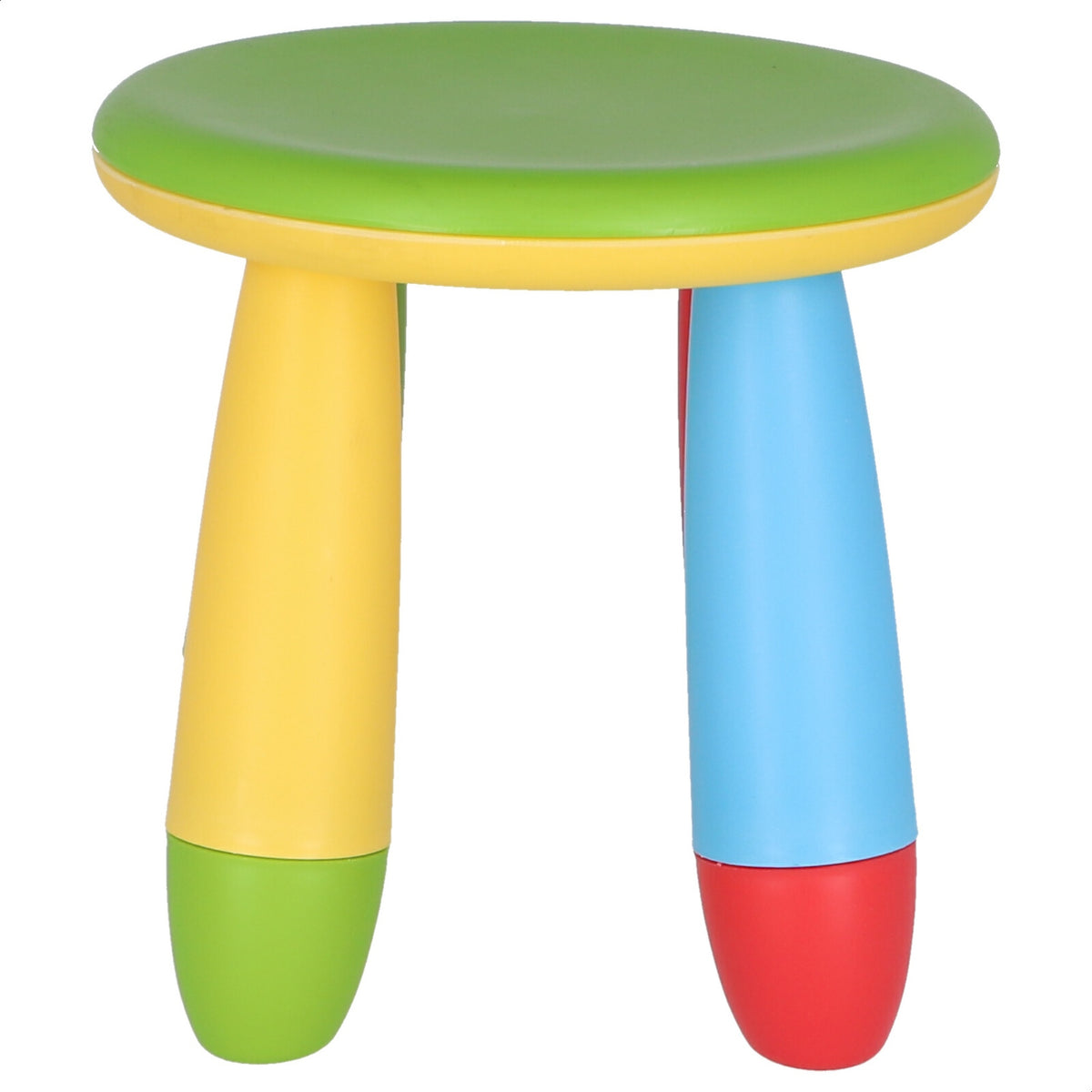Taburete infantil plástico verde Ø30xH26 cm (4)