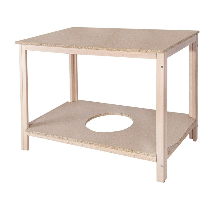 Mesa camilla haya sin barniz 120x65x75 cm