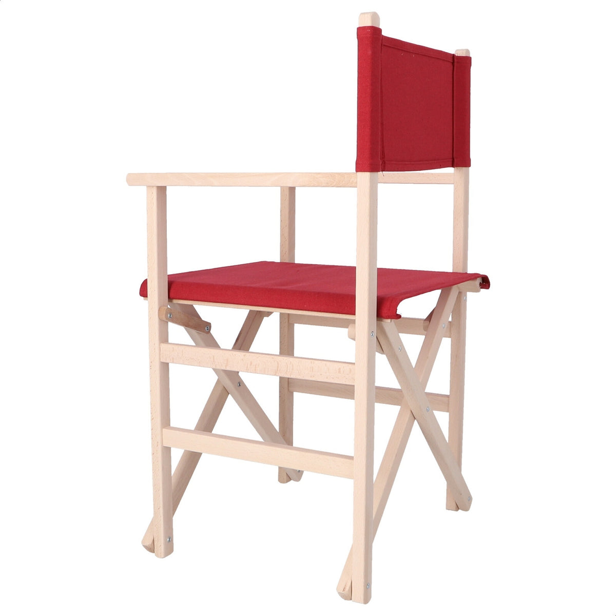 Sillón director haya sin barniz lona granate 51x46x86 cm (4)